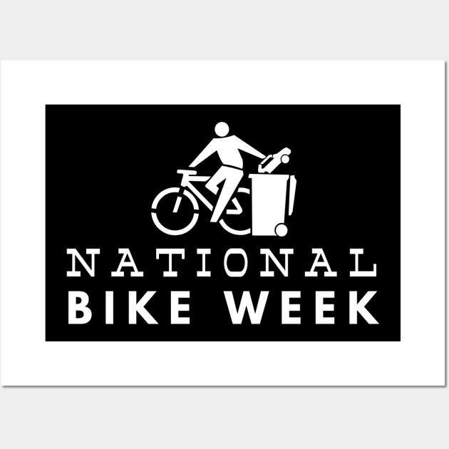 National Bike Week 2018 Love Biking Wall Art by studiokrk